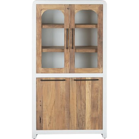 Vitrina Madera Reciclada 90X43X170 Hormigon Blanco (1/5)