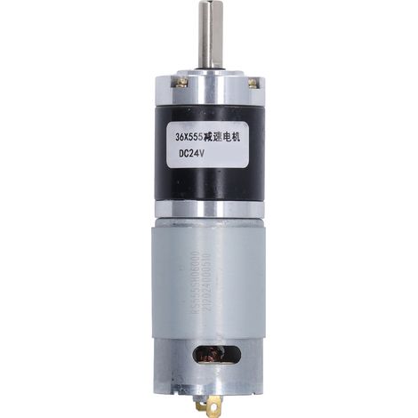 Moteur à engrenages à vis sans fin autobloquant 24 V CC, rotation horaire/antihoraire, réduction de vitesse à couple élevé, 700 mA, 36 x 555, 60 tr/min (1/5)