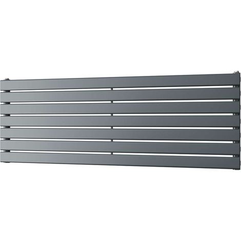 Typhoon Axis - Anthracite Horizontal Radiator H476mm x W1400mm Single Panel (1/3)