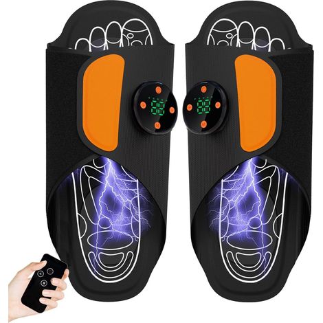 Cuscinetto per massaggio plantare EMS, massaggiatore plantare portatile a microcorrente, 8 modalità e 19 intensità con display a LED, per alleviare il dolore ai piedi e la tendinite plantare. (1/5)