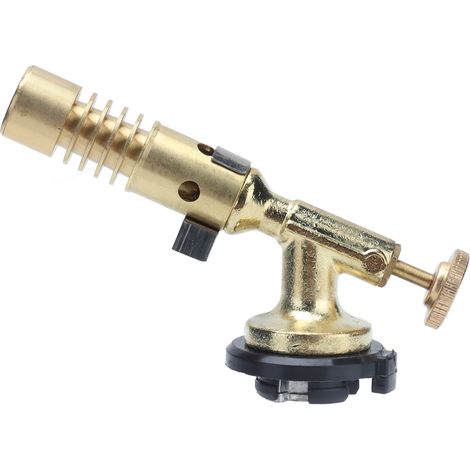 Pistolet à allumage en cuivre, chalumeau à gaz haute température, pistolet à gaz à cassette pour soudage et barbecue (1/5)