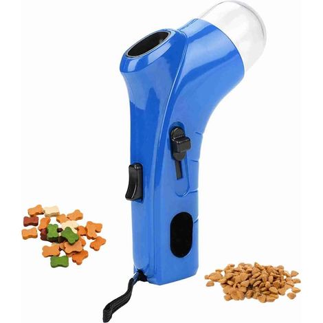 Pet Food Catapult, Treat Launcher for Dogs Eating Dogs and Treat Dispenser Gun Dog Food Cats Interactive Catapults Blue (1/5)