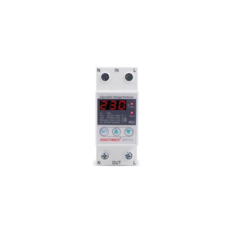 Régulateur De Tension 230v,Relais De Protection De Tension,230 V Sous Protection Contre Les Surtensions Relais De Protection De Récupération Réglable Voltmètre Svp-912(63a) (1/5)