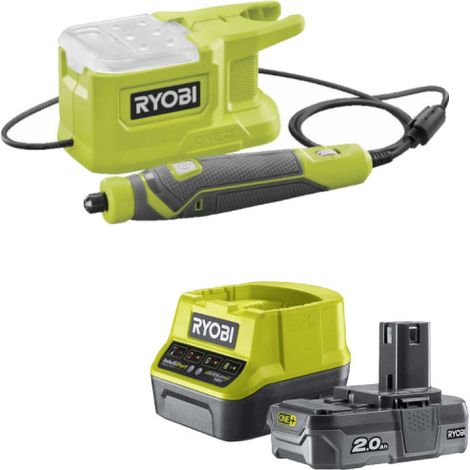 Pack RYOBI - Mini outil multifonction 18V One+ - 1 batterie - 2,0Ah - 1 chargeur rapide (1/5)