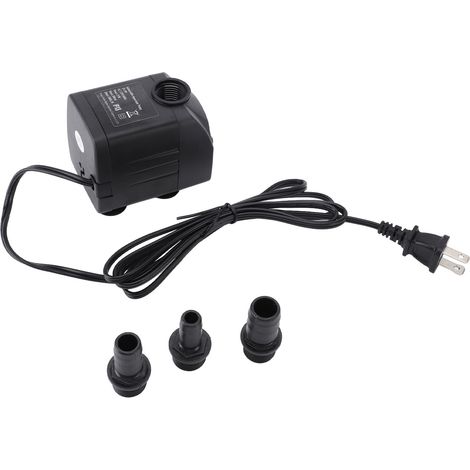 Pompe submersible 25 W 1800 L/h silencieuse et étanche IPX8 avec aspiration réglable pour fontaine et aquarium (1/5)