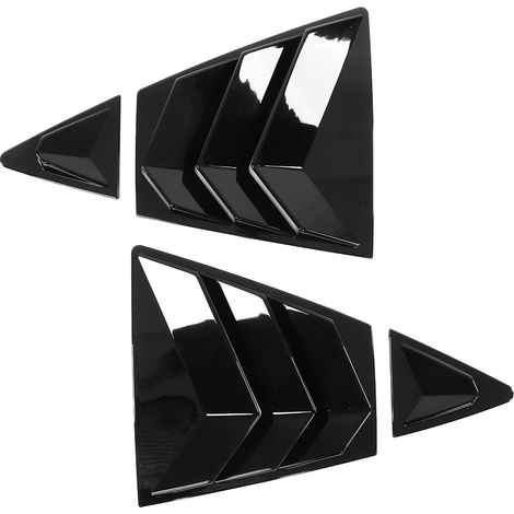 4Pcs Lot Déflecteur Latéral Arrière en ABS Noir Brillant Remplacement pour Corolla 2019 2021 (1/5)