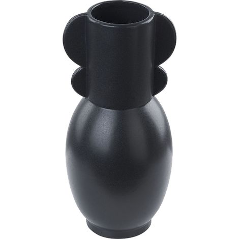 Vaso decorativo da tavolo fatto a mano nero 29 cm moderno Mitilene