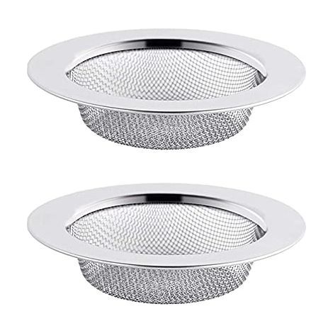 2er-Set herausnehmbare Küchenspülen-Siebe, 11,5 cm Edelstahlgewebe, wiederverwendbares Küchenzubehör (1/5)