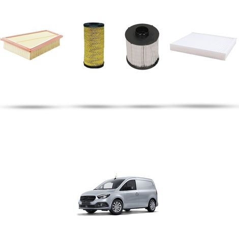 Kit tagliando 4 filtri compatibile con Mercedes Citan (W420) 112 CDI 85kw dal 2021 (1/5)