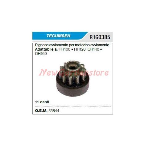 Pignone avviamento TECUMSEH trattorino tagliaerba rasaerba HH100 120  R160385