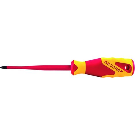 GEDORE 2824477 - Tournevis VDE SLIM empreinte cruciforme PZ 2 , VDE 2162 PZ 2 (1/4)