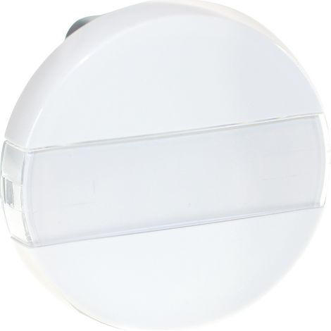 Bouton poussoir à fermeture avec porte-étiquette 10A - COMETE Blanc