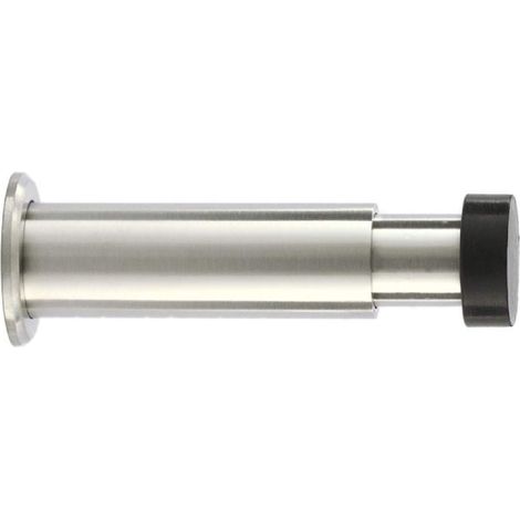 EVI Herrajes Fermaporta para Instalazzione Murale Lunghezza regolabile: 88-125 mm Acciaio Inox Goma de Silicone Nero Ammortizzatore Paracolpi I-182 (1/5)