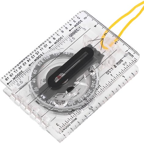 Outil de cartographie et de boussole léger et transparent en plastique pour l'extérieur (1/5)