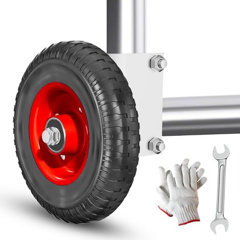 Roulette de portail 15,2 cm en caoutchouc robuste Roulette de transport pour meubles, Roues de portail de ferme, Roues de chariot en caoutchouc (1/5)