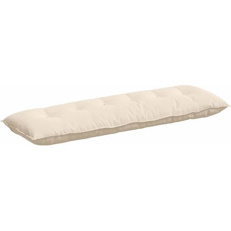 Back Pillow Beige 160 x 50 cm Microfibre Fabric vidaXL