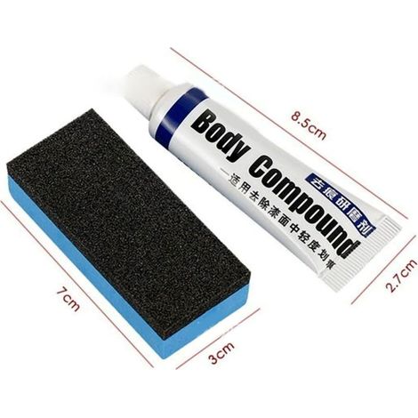 Agent de Polissage pour Rayures, Cire Réparatrice avec Éponge Douce pour Soins de Peinture de Carrosserie (1/5)