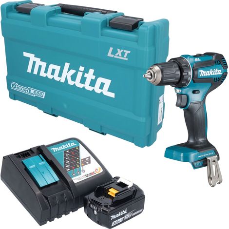 Trapano avvitatore a batteria Makita DDF 485 RF1K 18 V 50 Nm brushless + 1 batteria da 3,0 Ah + caricabatterie + valigetta (1/5)