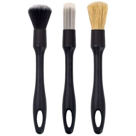 Ensemble de 3 brosses de nettoyage automobile, ensemble de brosses de détail pour voiture (1/5)
