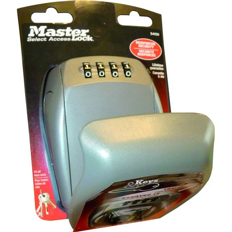MASTERLOCK - Coffre fort extérieur pour clés 4 chiffres 105x135x46mm - 15653 - Ce produit de marque MASTERLOCK est neuf. (1/2)