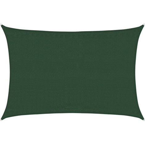 Maison Exclusive - Sonnensegel 160 g/m² Dunkelgrün 3,5x4,5 m HDPE