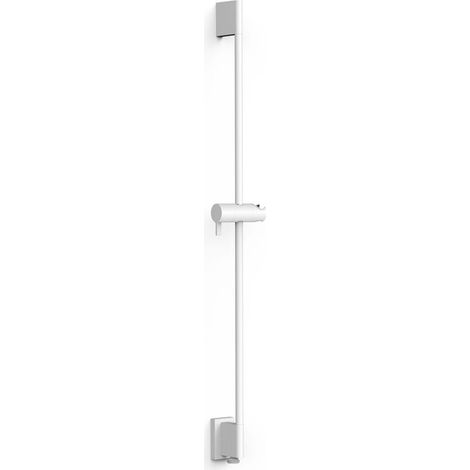 Barre coulissante pour douche avec arrivée d'eau murale Blanc mat - TRES 03493199BM (1/2)