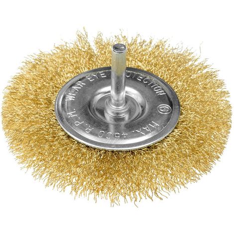 Reinigungsbürste graphite gold Messingdraht 6 mm
