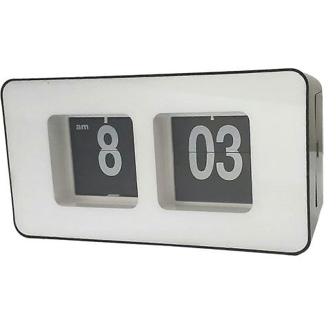 Horloge numérique LED rétro à affichage automatique, horloge de bureau/table à affichage rétro, horloge de classement, double face, cadeau de Noël (1/5)