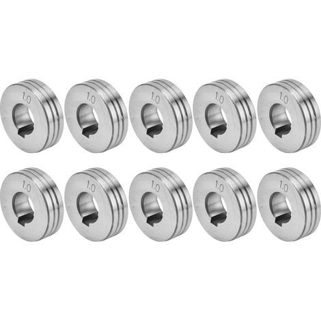 Rouleau d'alimentation fil de soudure 10 pièces, gorge 1,0-1,2 mm, guidage pour poste à souder ZK (1/5)