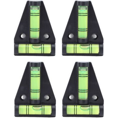 Set mit 4 tragbaren, multifunktionalen Miniatur-Wasserwaagen für Wohnmobile, Stative und Anhänger. (1/5)
