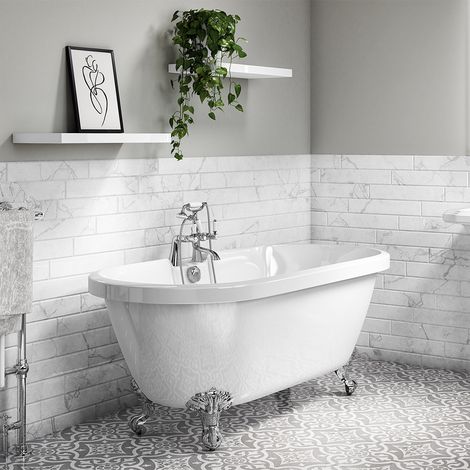 Freestanding Traditional Double Ended Bath 1795mm - Richmond By Voda Design (1/3)