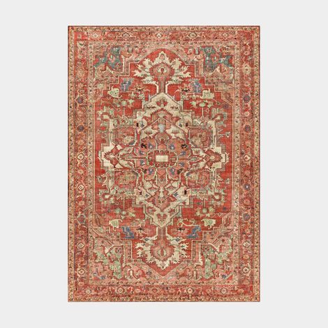 Tapis doux à motif oriental - Jalil - Rouge - 160 x 230 cm (1/3)