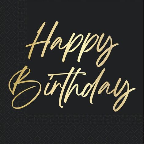 Servilletas de papel de Feliz Cumpleaños 33x33cm 20 unidades