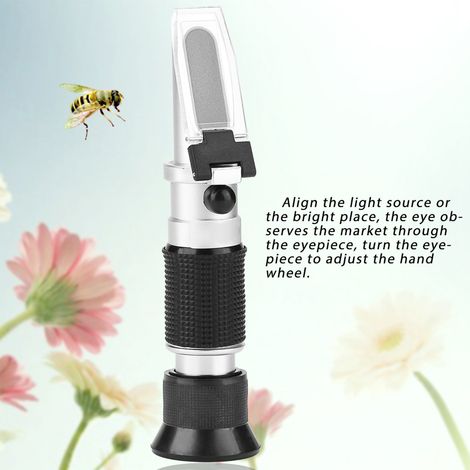 Tragbares Honigrefraktometer von Bee Tools (58–90 % Zuckergehalt) – Honigkonzentrationsmesser (1/5)