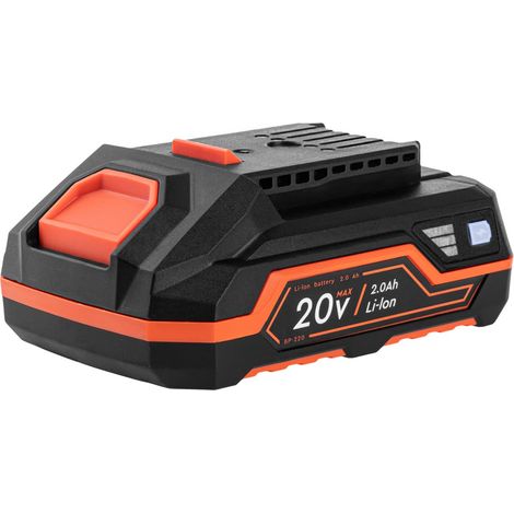 DNIPRO-M Batería 20V 2.0Ah Li-Ion, 36Wh, Indicador LED de Carga, Compatible con Más de 300 Herramientas DM20, Protección Inteligente Multinivel BP-220