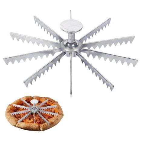 Coupe- Entier 6 Tranches/8 Tranches/10 Tranches, Marqueur De Et De Gâteau En Aluminium, Guide De Coupe- 6-10 Et Coupe-gâteau Séparateur De Portions Pour Cheesecake, Coupe Rapide (1/5)
