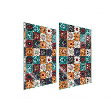 TABLERO PROTECTOR DE VIDRIO PARA COCINA 2x35x52 MOSAICO (1/5)