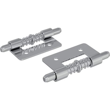 Latch 2 pcs Silver 46 x 17 x 1.2 mm Steel vidaXL