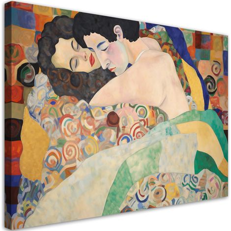Tableau sur toile Le baiser - G. Klimt 90x60 (1/5)