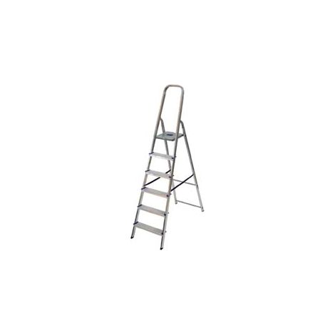SCALA IN ALLUMINIO ALFA EUROSCALA EN131- - 5 gradini cm.46x166h (105h pedana) kg.4,8 - 1 pezzi FACAL