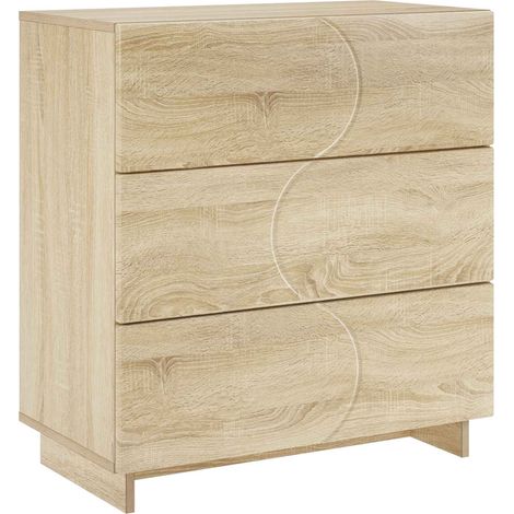 Aparador Roble Sonoma 70 x 38 x 75 cm Madera de ingeniería vidaXL (1/5)