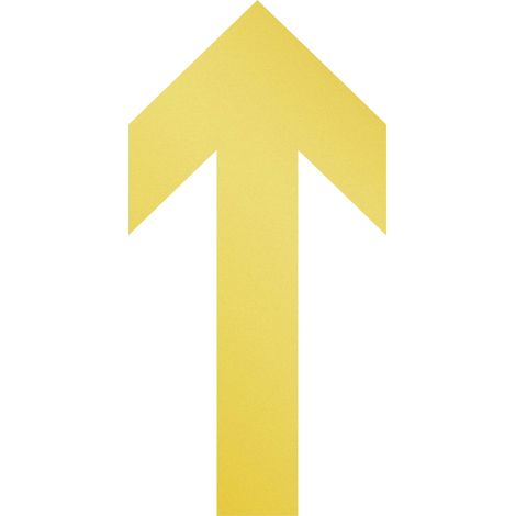 Durable 104804 Forme de marquage au sol flèche, amovible jaune 10 pc(s) (l x H) 100 mm x 200 mm A628442