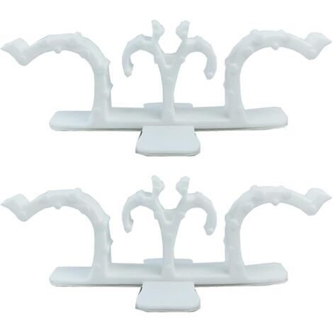 Pair 4 Pièces Enrouleur de Fil pour Appareils de Cuisine, Organiseur Cordon pour Appareils, Emballeur de Cordon Autocollant pour Mixeurs Cafetière, Autocuiseur, Friteuse à Air -Blanc (1/5)