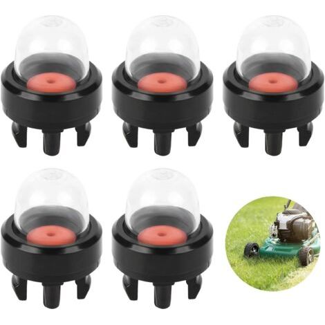 Ampoule Amorçage d'essence, 5Pcs ampoules d'amorçage Conviennent aux Tondeuses à Gazon Tronçonneuses Souffleuses, Pompe d'Amorçage Est l'accessoire de Carburateur Parfait, Bulle d'huile de carburateur (1/5)