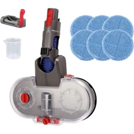 Pour V15 V7 V8 V10 V11 Tête de nettoyage pour balai à franges sec et humide, accessoire d'aspirateur, tête de balai électrique avec réservoir d'eau amovible, C (1/5)
