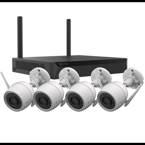 Ezviz Kit de Videovigilancia IP Inalámbrica – 4x Cámaras 4MP H3C + NVR Wi-Fi 8 Canales CS-BW3844-KIT