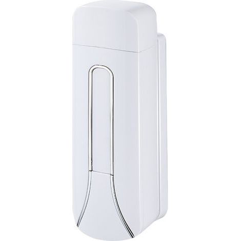 Distributeur mural de savon liquide en plastique, 350 ml, blanc, pour salle de bain et cuisine, 1 pièce (1/5)