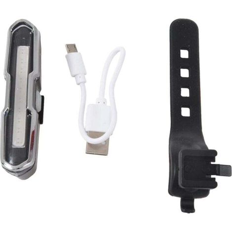 Accessoires de vélo, feu arrière de vélo lumière de vélo ultra lumineuse LED rechargeable par USB feu arrière de vélo 5 phares de mode d'éclairage (rouge)，BISBISOUS