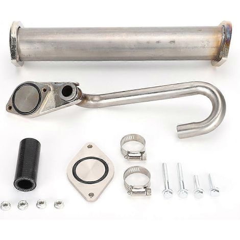 Kit complet de suppression du refroidisseur d'huile et de la vanne EGR en acier inoxydable, compatible avec Ford E-Series, F-Series, E-350, E-450, F250, F350 et F550 6.0L (1/3)