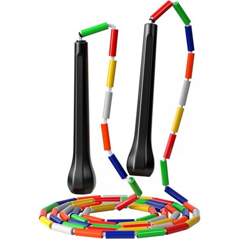 Corde à Sauter - Nylon 2,13 m - Segments Plastiques 24 mm - Pour Enfants et Adultes - 1 Pièce (1/5)